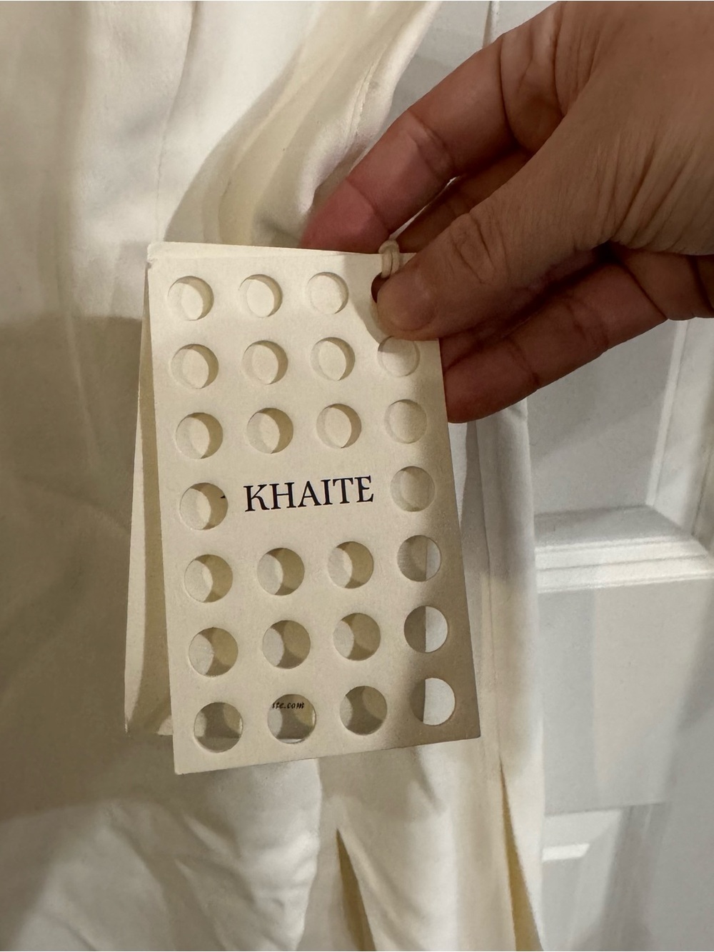 KHAITE Nonya Open Back Maxi Dress in White - Picture 8 of 12